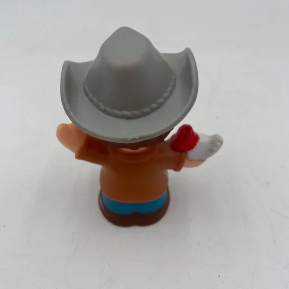 Little People Cowboy Hat Holding Chicken Figurine Toy 3” - Picture 3 of 7